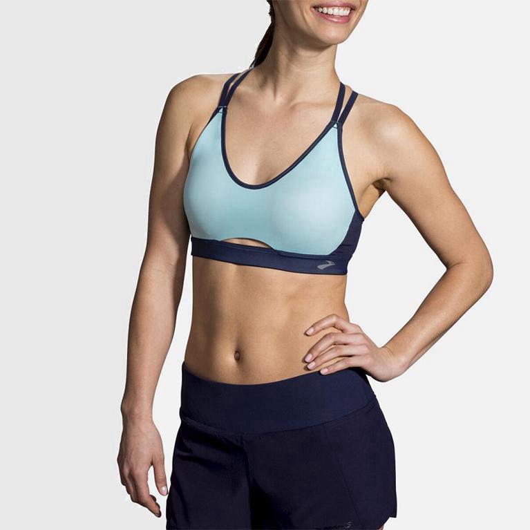 Brooks Fastforward Free Womens Running Bra Ireland Blue (NBFC-59284)